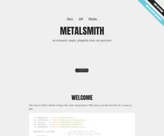 Metalsmith.io(Metalsmith) Screenshot