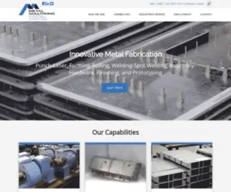 Metalsolutionsinc.com(Metal Solutions) Screenshot