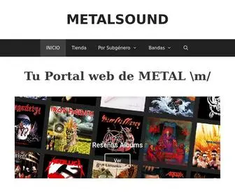 Metalsound.website(▷Tu portal web especializado en música Metal) Screenshot