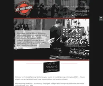 Metalspinningworkshop.com(Successfully helping the hobbyist and commercial clients with their metal spinning) Screenshot