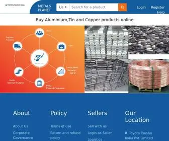 Metalsplanet.com(Non ferrous metals) Screenshot