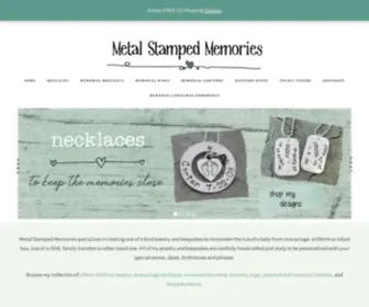 Metalstampedmemories.com(Infant Loss Necklace) Screenshot