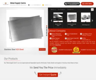 Metalsupplycentre.com(Metal Supply Centre) Screenshot