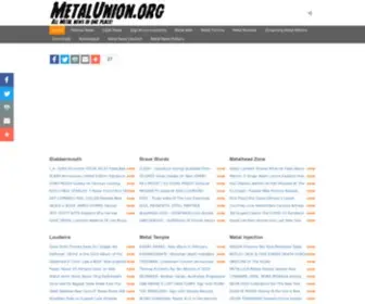 Metalunion.org(All Metal news in one place) Screenshot