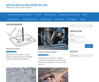 Metalurjimalzeme.net(Metalurji & Malzeme Bilimi) Screenshot