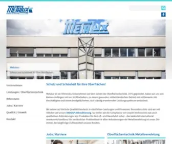 Metalux.de(Metalux Metallveredelung) Screenshot