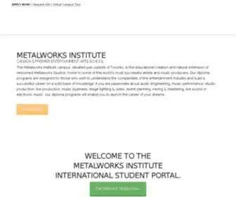 Metalworksinstitute.com(Metalworks Institute) Screenshot