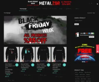 Metalzor.com(Worldwide Delivery Metal & Rock T) Screenshot