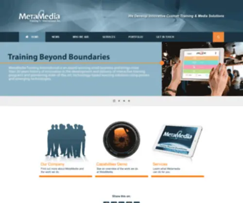 Metamediatraining.com(MetaMedia Training International) Screenshot