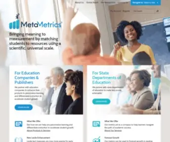 Metametricsinc.com(MetaMetrics Inc) Screenshot