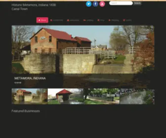 Metamoraindiana.com(Metamora Indiana 1838 Canal Town) Screenshot