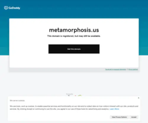 Metamorphosis.us(Forsale Lander) Screenshot