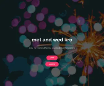 Metandwed.com(Met and wed) Screenshot