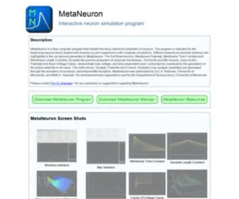 Metaneuron.org(Welcome) Screenshot
