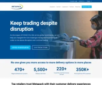 Metapack.com(Metapack's delivery management software) Screenshot