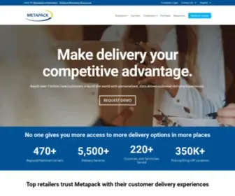 Metapack.net(Metapack's delivery management software) Screenshot