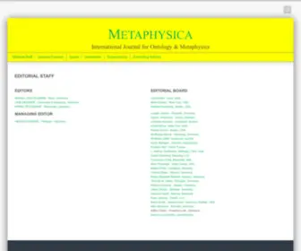 Metaphysica.de(Editorial Staff) Screenshot