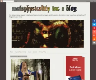 Metaphysicalityinc.com(Metaphysicality Inc) Screenshot