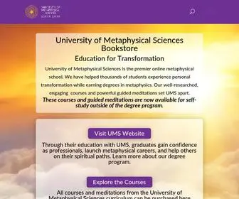 Metaphysicalsciencesstore.com(Earn Metaphysical Sciences Degree) Screenshot