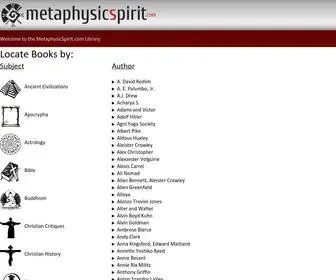 Metaphysicspirit.com(The Library) Screenshot