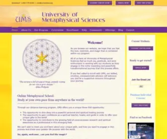 Metaphysicsuniversity.com(Metaphysical Degree) Screenshot