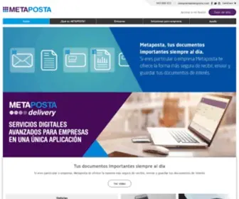 Metaposta.com(Recibe, firma y custodia tus documentos) Screenshot