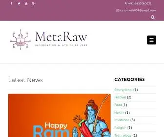 Metaraw.com(Information wants to be free) Screenshot