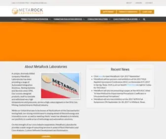 Metarocklab.com(MetaRock Laboratories) Screenshot