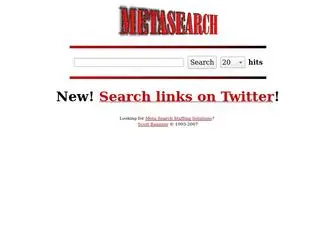 Metasearch.com(The Original & Best Since 1995) Screenshot