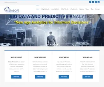 Metasoftsolutions.com(Analytics for informed decisions) Screenshot