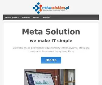 Metasolution.pl(We make IT simple) Screenshot
