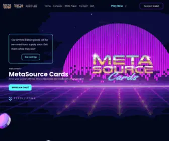 Metasourcecards.com(MetaSource Cards) Screenshot