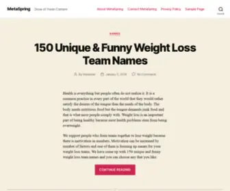 Metaspring.com(Dose of Fresh Content) Screenshot