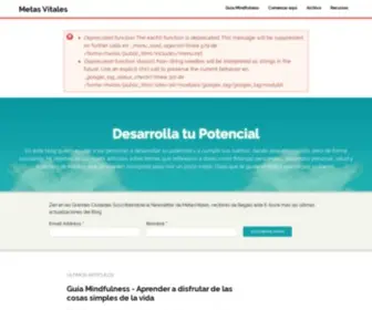 Metasvitales.com(Metas Vitales) Screenshot