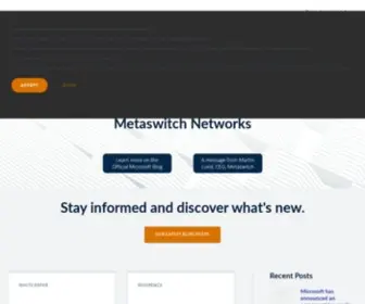 Metaswitch.com(Cloud Native Communications Software) Screenshot