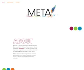 Metatalentagency.com(Toronto's 1st Black Owned Talent Agency) Screenshot