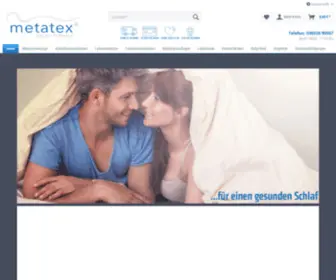 Metatex.de(Ihr Matratzen Onlineshop) Screenshot