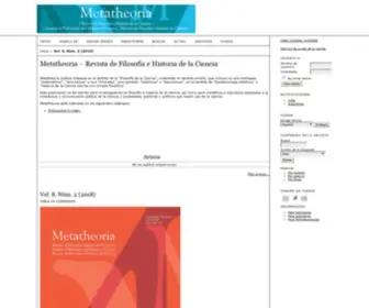 Metatheoria.com.ar(Revista de Filosofía e Historia de la Ciencia) Screenshot