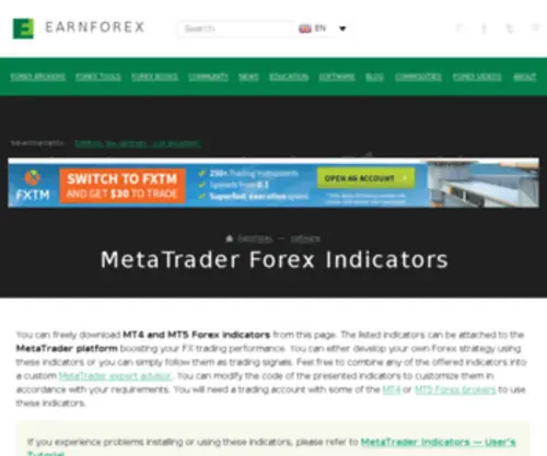 Metatrader.info(MetaTrader Forex Indicators) Screenshot
