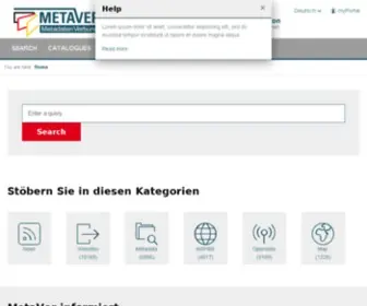 Metaver.de(Indexieren, Recherchieren, Visualisieren, Teilen) Screenshot