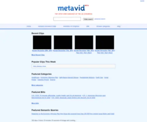 Metavid.org(Metavid) Screenshot