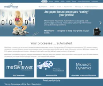 Metaviewer.com(Accounting Automation) Screenshot