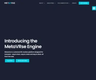 Metavrse.com(A fully web) Screenshot