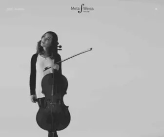 Metaweiss.com(American cellist Meta Weiss (pronounced MAY) Screenshot