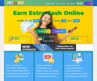 Metbux.com(Earn Extra Cash Online by Viewing Ads) Screenshot