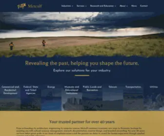 Metcalfarchaeology.com(Metcalf Archaeological Consultants) Screenshot