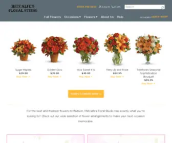 Metcalfesfloralstudio.com(Madison Florist) Screenshot