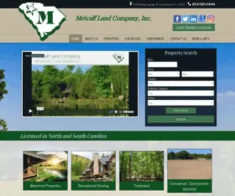 Metcalfland.com(Metcalf Land Company) Screenshot