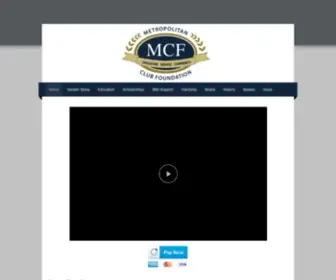 Metcf.org(Metropolitan Club Foundation) Screenshot