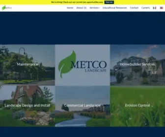 Metcolandscape.com(We're there when you need us) Screenshot